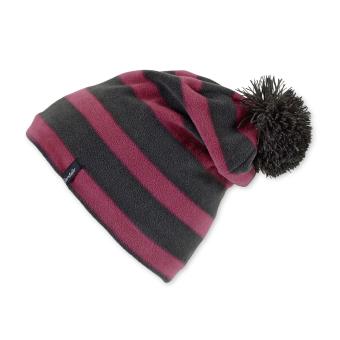 Mädchen Beanie mit Bommel gestreift, pink - 4521613 