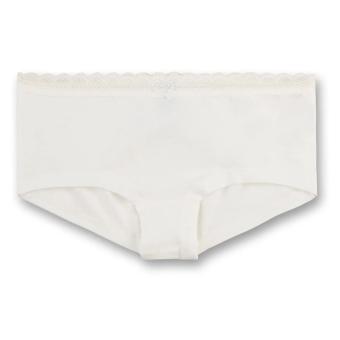 Sanetta Mädchen Slip Cutbrief mit Spitze am Bund, weiß - 344657 