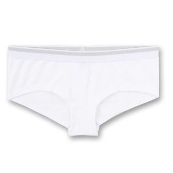 Sanetta Mädchen-Cutbrief Slip in Single-Jersey Qualität mit Webbund, weiß - 346636 