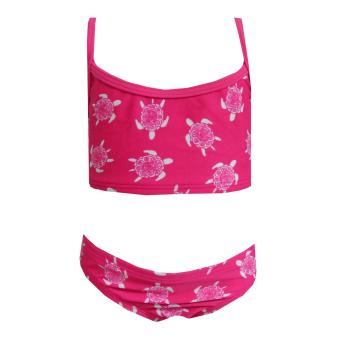 Bikini Mädchen Schildkröte, fuchsia 