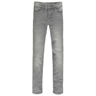 Jungen Hose Jeans lang mit Hosentaschen zum Knöpfen, grau – 5530 
