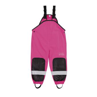 Sterntaler Mädchen Regenhose Matschhose mit Latz und Verstärkung ungefüttert „outdoor“, pink – 5652050 