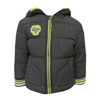 Jungen Steppanorak mit Kapuze und Fleecefutter, dunkelblau 
