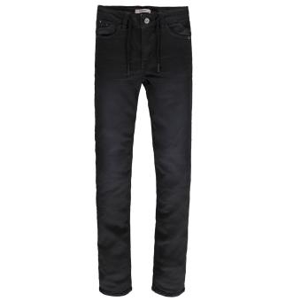 Jungen Jeans Hose lang zum Knöpfen, schwarz -1755 