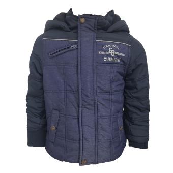 Jungen Anorak Winterjacke von Outburst mit Kapuze, dunkelblau - 3939804 