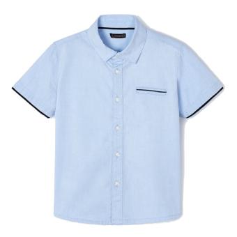 Mayoral Jungen-Hemd kurzarm aus 100% Baumwolle, hellblau - 3112 