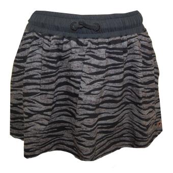 Sommer Rock Mädchen Streifen, Grau 