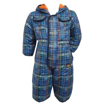 Schneeoverall Schneeanzug Baby Jungen Fleecefutter wasserabweisend, dunkelblau 