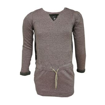 Mädchen Kleid Langarmkleid zum Binden, 2-farbig 