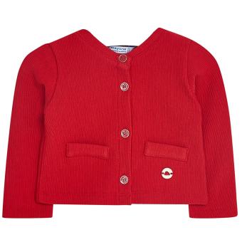 Baby Mädchen festliche Strickjacke Sweatjacke, rot - 153 