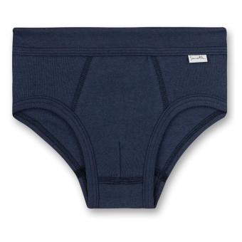 Sanetta  Slip in Feinripp-Qualität aus 100% Organic Cotton, marine- 301100 