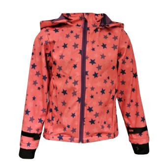 Mädchen Softshelljacke Regenjacke winddicht wasserabweisend, lachs - 8464006 