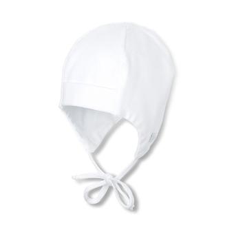 Sterntaler Baby Jungenmütze Erstlingsmütze zum Binden mit Ohrenschutz und UV-Schutz 50+, weiß - 4001455-weiss 