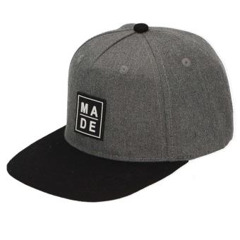 Jungen Baseball-Cap aus Denim, mit Silikon Badge, Metall-Verschluss zur  Größenregulierung, rauchgrau - 1622201-rauch 