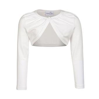 Festliches Mädchen Bolero zum knöfen, beige - 761312n 