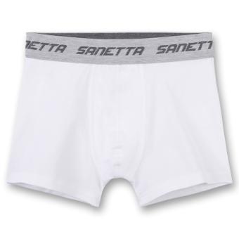 Jungen Unterhose Hipshorts Shorts "Webband Sanetta", weiß - 345614 