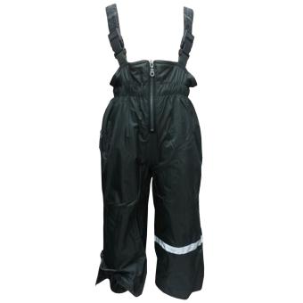 Mädchen Regenhose mit Latz und Fleece Wasserundurchlässig Matschhose, anthrazit - 7485990 