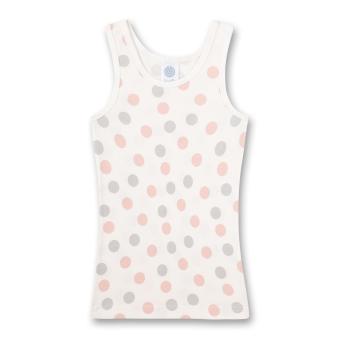 Sanetta Mädchen-Unterhemd Weiß Dots-Allover , weiß - 335121 
