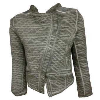 Sweatjacke Mädchen mit Reißverschluss, grau 