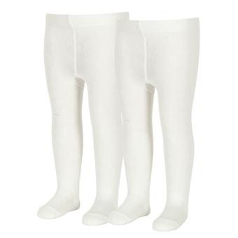 Mädchen Strumpfhose Doppelpack einfarbig, beige - 8601730 