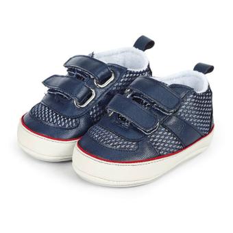 Baby Jungen Schuhe Krabbelschuhe Klettverschluss, dunkelblau - 2301922 