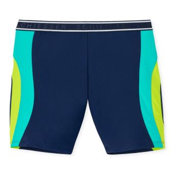 Jungen Badehose Bade-bermuda Schwimmshorts mit Wellen-Design, admiral – 165013 