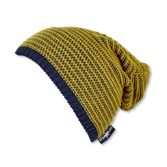 Sterntaler-Kinder-Jungen-Wintermütze Beanie Strick aus Baumwollflecce gemustert gestreift, dunkelblau - 4722154 