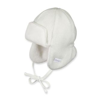 Jungen Mütze Fliegermütze Wintermütze Strickmütze, zum binden, gefüttert von Sterntaler, natur - 4601752 