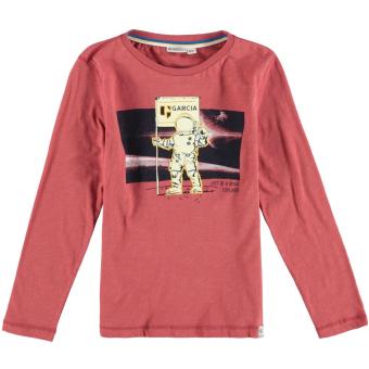 Jungen T-shirt Langarmshirt Astronaut, braun-Größe 116 - T05601 116 | 4451 BROWN | 