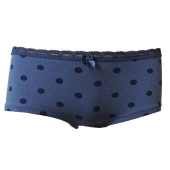  Mädchen Unterhose Panty gepunktet, dunkelblau -344950 