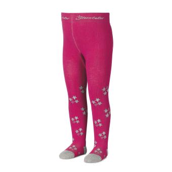 Mädchen Strumpfhose mit Glitzerstern, pink - 8701703p 