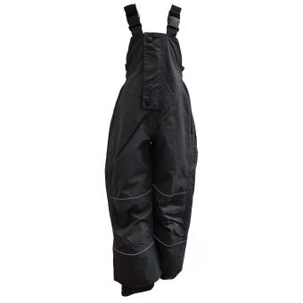 Outburst Mädchen Regenhose ungefüttert Matschhose mit Latz wasserdicht 10.000 mm Wassersäule atmungsaktiv winddicht, anthrazit – 4860314 