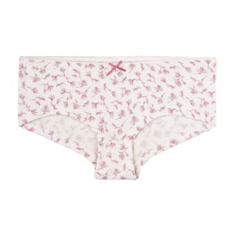 Mädchen Unterhose Brief Cutbrief Panty mit Schleife gemustert alloverprint Federn , rosa -346996 