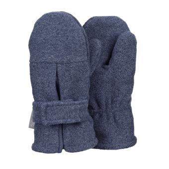 Jungen Fäustlinge Handschuhe Fleece mit Klettverschluss "Falte", tintenbl. mel. - 4301430 