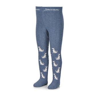 Mädchen Kinder Baby Strumpfhose gemustert "Dalmatiner"-Motiv, tintenblau - 8702105 