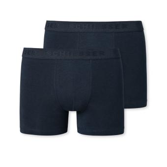 Jungen Unterhose Boxershorts Doppelpack Basic, dunkelblau - 173534 