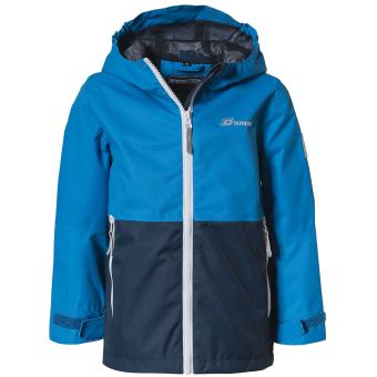 Jungen Softshelljacke Übergangsjacke Windjacke Regenjacke mit Kapuze, 10.000mm Wassersäule, wasserdicht, atmungsaktiv, winddicht, reflektierend, mehrfarbig, blau - 68330blau 