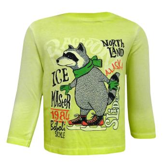 Kids Jungen Langarmshirt, gelb - 4353 