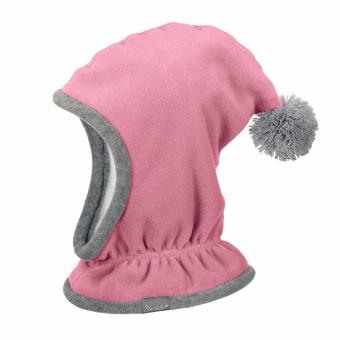 Mädchen Mütze Wintermütze Schalmütze Fleece, rosa - 4521645 