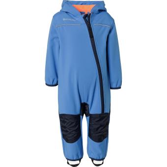 Outburst Jungen Softshell Overall 10.000mm Wassersäule winddicht atmungsaktiv, blau-orange - 3713008 