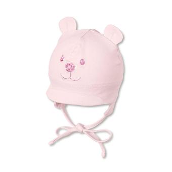 Sterntaler Baby Mädchenmütze mit Schirm Erstlingsmütze Teddy zum Binden mit Ohrenschutz und Innenfutter UV-Schutz 50+, rosa - 4001466-rosa 