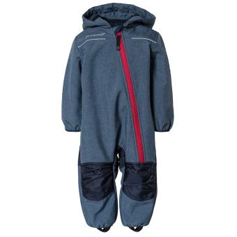 Baby Kinder Mädchen Softshell-Overall Schneeanzug gefüttert wasserdicht 10.000 mm Wassersäule atmungsaktiv winddicht, blau – 3714446922 