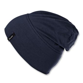 Slouch Beanie Jungen ungefüttert einfarbig, dunkelblau - 1531400 