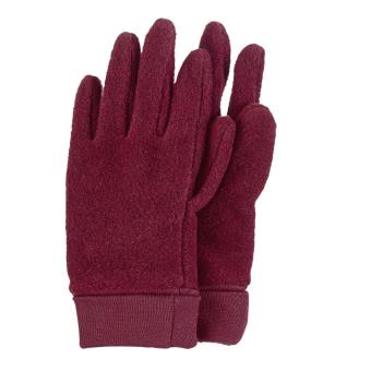 Mädchen Handschuhe Fingerhandschuhe Microfleece, dunkelrot mel. – 4331410 