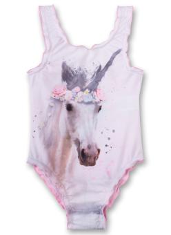 Mädchen Badeanzug "Pferd/ Einhorn", rosa - 430374 