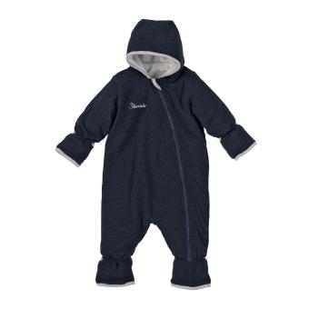 Baby Jungen Overall Fleece mit Reißverschluss und kuschlig weichem Futter , stahlblau - 5501880 