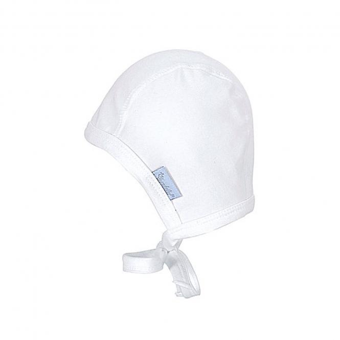 Sterntaler Baby Mädchenmütze Erstlingsmütze zum Binden mit Ohrenschutz und UV-Schutz 50+, weiß - 4001405-weiss 