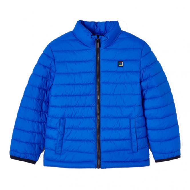 Jungen Windjacke langarm Steppjacke, Jacke, gesteppt, gefüttert, Futter, einfarbig, Taschen, blau - 3.420 