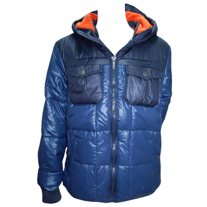 Winterjacke Anorak Jungen Fleecefutter wasserabweisend, blau 