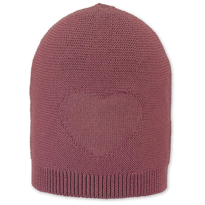 Sterntaler Strickmütze in Rosa mit eingestricktem Herz, rosa - 4702070 